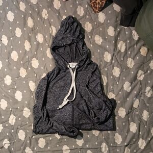 J. Crew Charcoal Zip-Up Hoodie